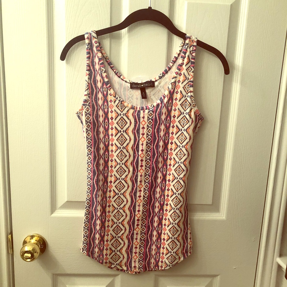 NWT Patterned tank top